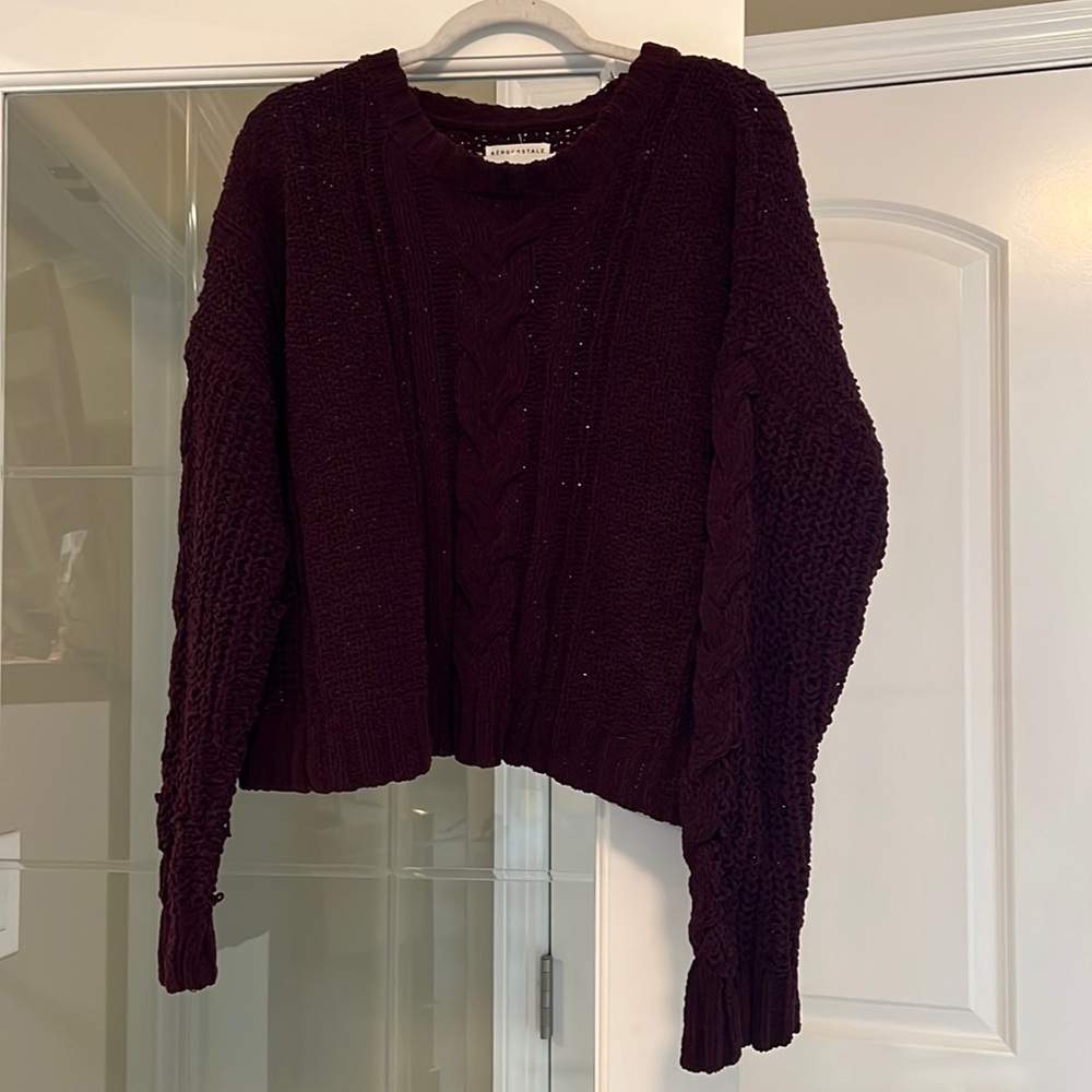 Knitted Maroon Sweater